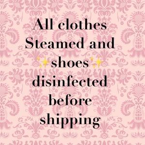 All clothes disinfected before shipping!!!!